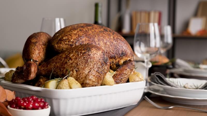 Pieczony indyk z przyprawami