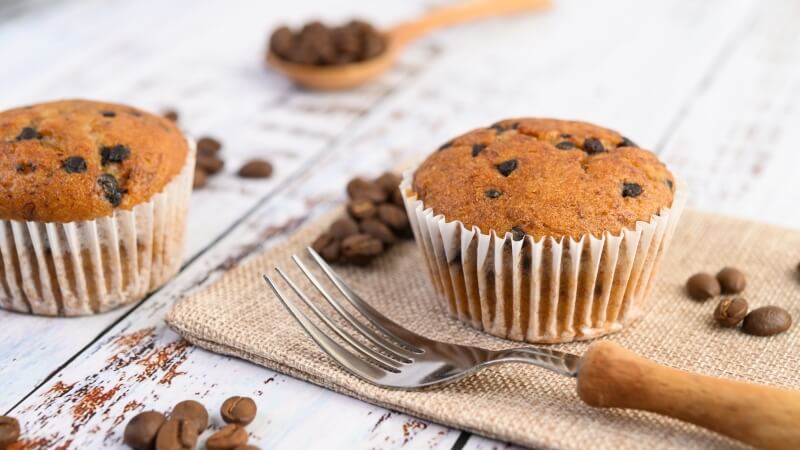 Muffinka z czekoladą i posypką