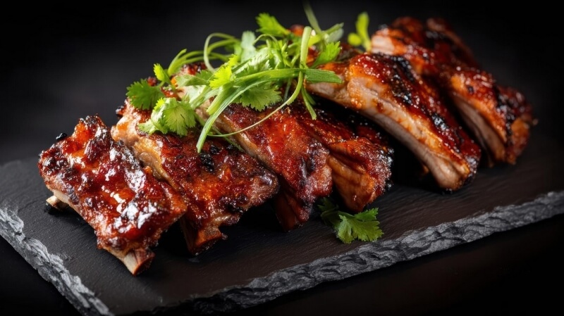 Pieczone żeberka wieprzowe z glazurą