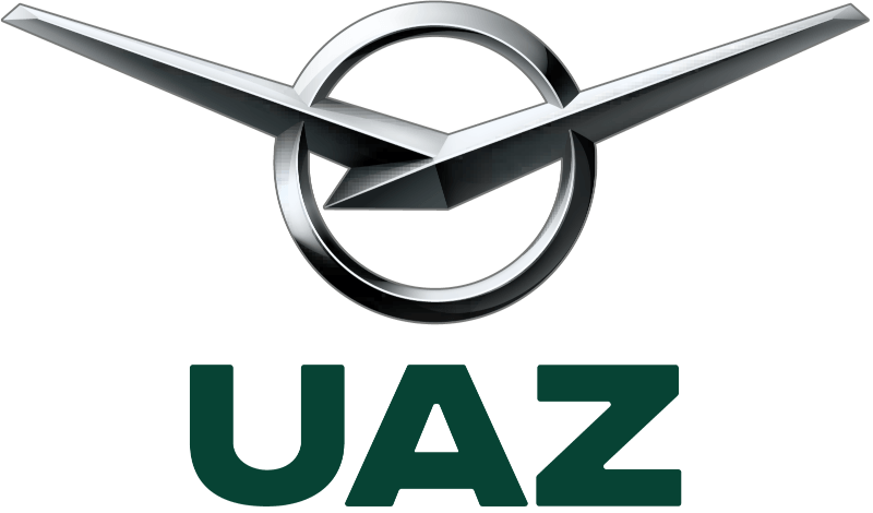 Logo marki UAZ - marki aut na literę U